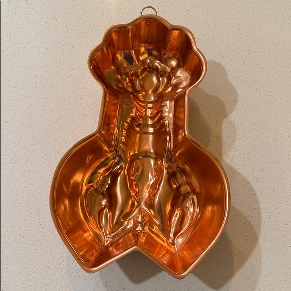 Artistic Copper Lobster Sculpture - Picture 2 of 5